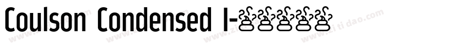 Coulson Condensed I字体转换